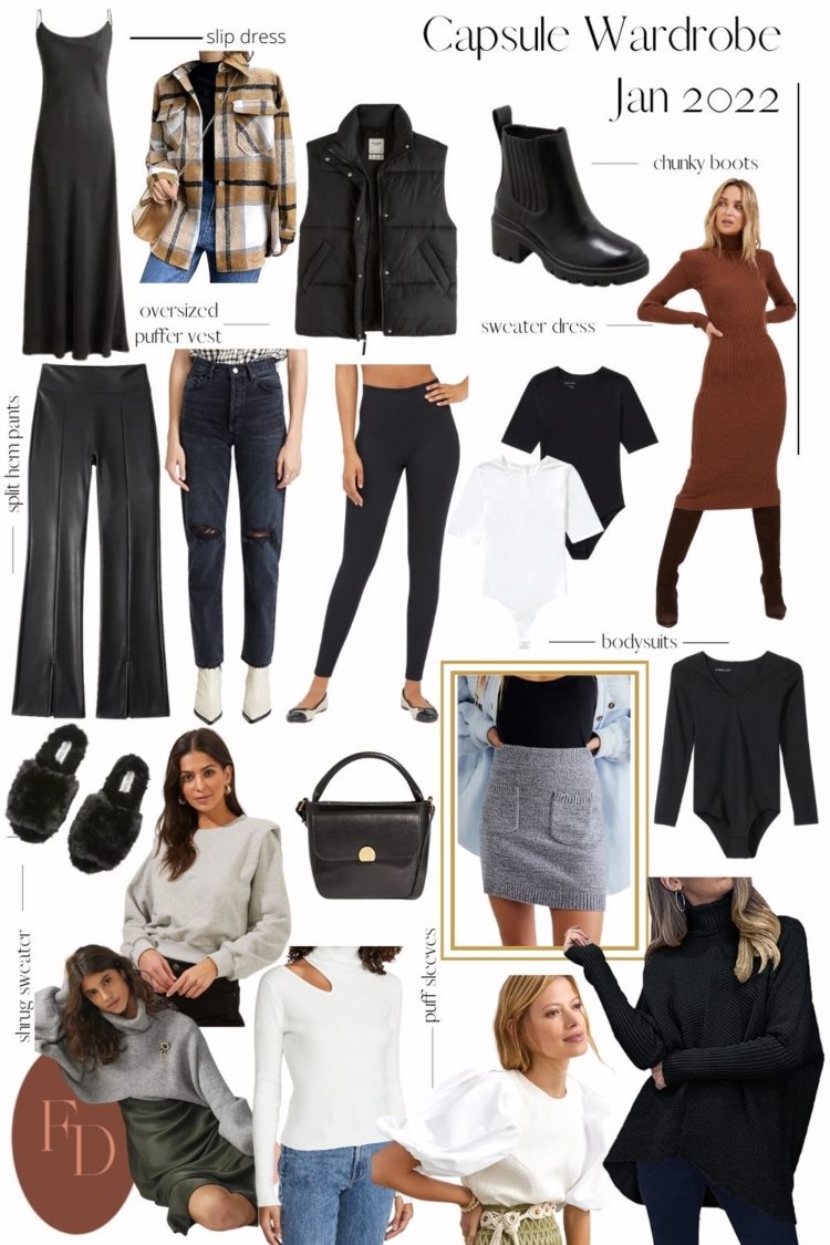 January 2022 Capsule Wardrobe + Winter's Top Fashion Trends