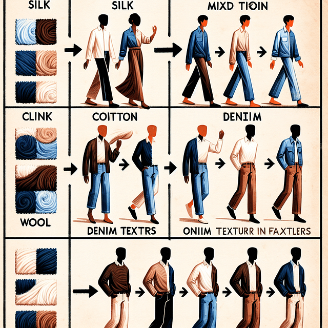 mixing textures in fashion