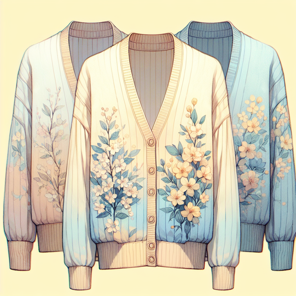 lightweight summer cardigan soft colors