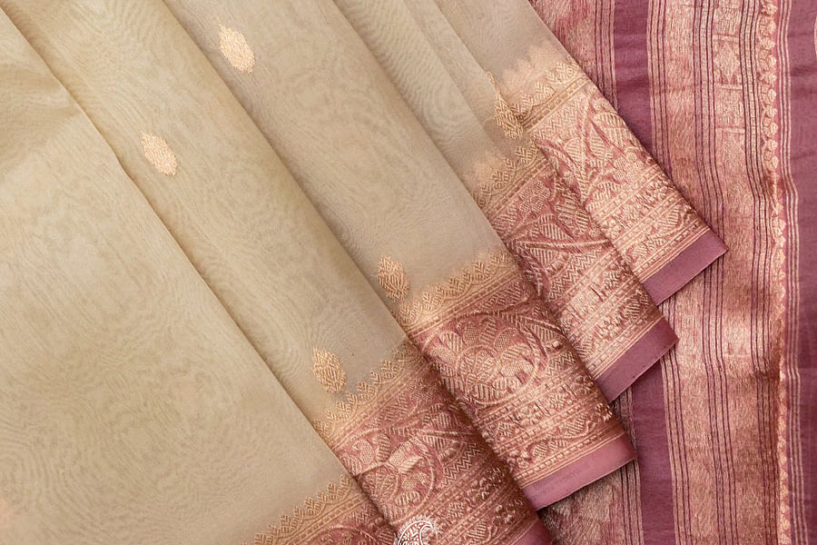 muted color silk blouse