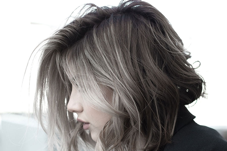 Subtle Silver Hair Color