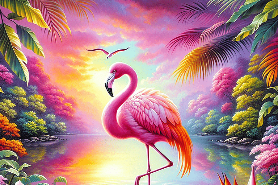 flamingo pink summer