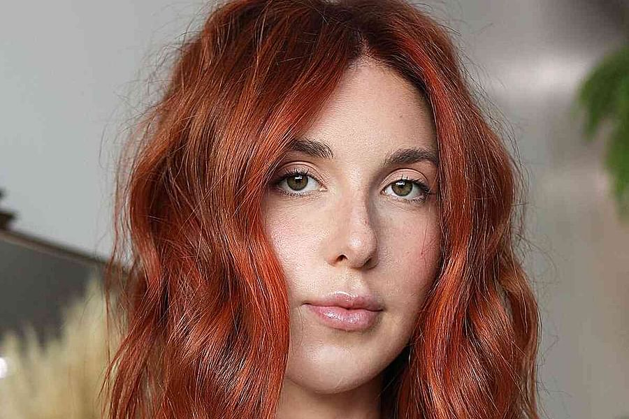 burnished copper hair color
