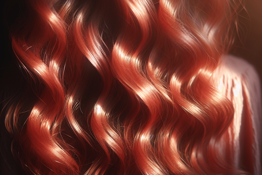 copper red hair accents