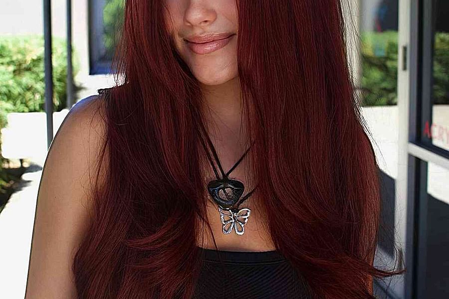 deep chestnut hair color