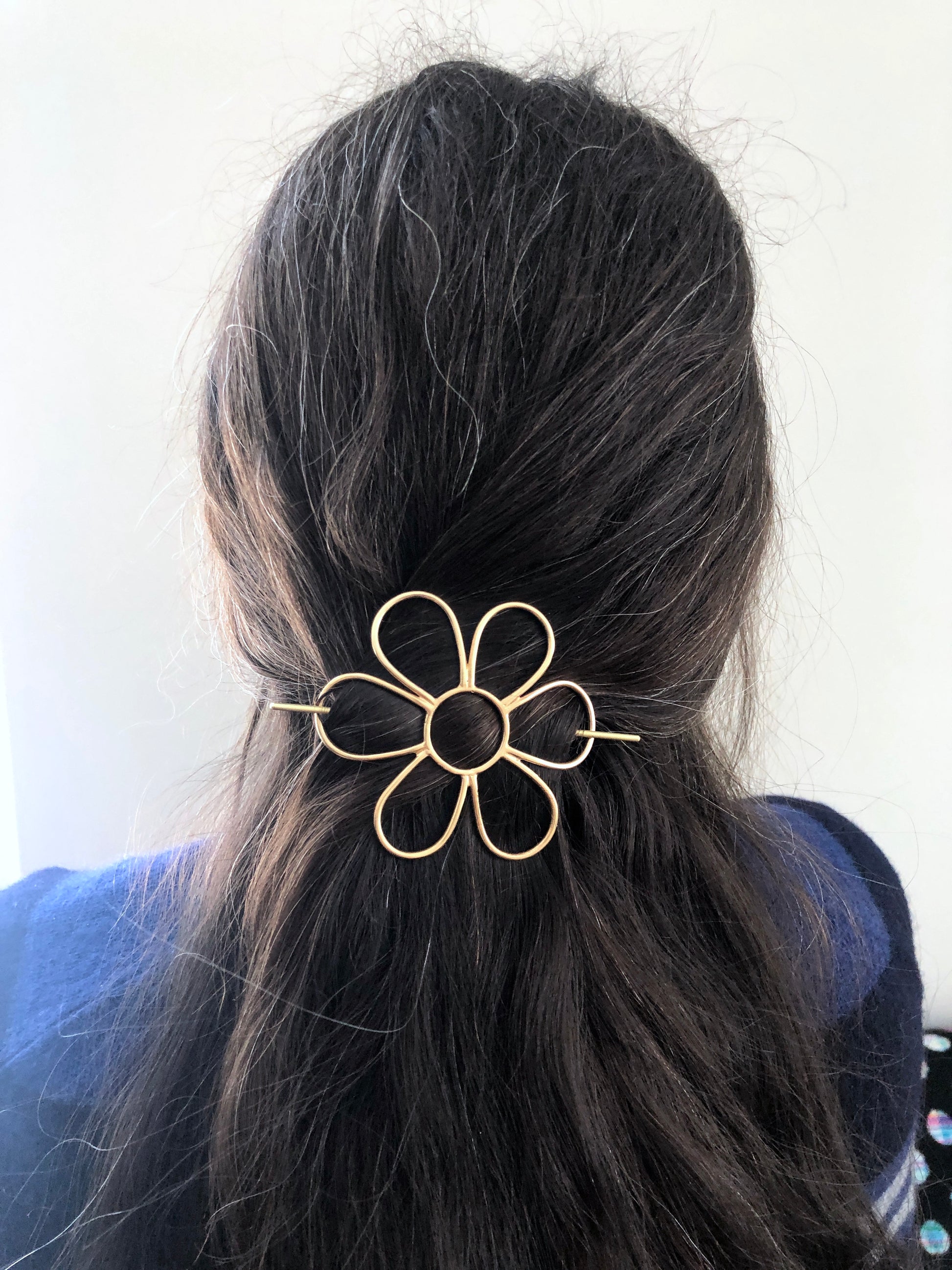 bold geometric hair clips