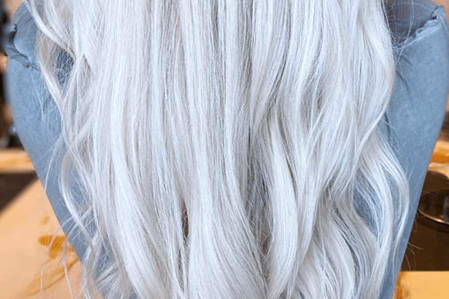 frosty silver hair color inspiration