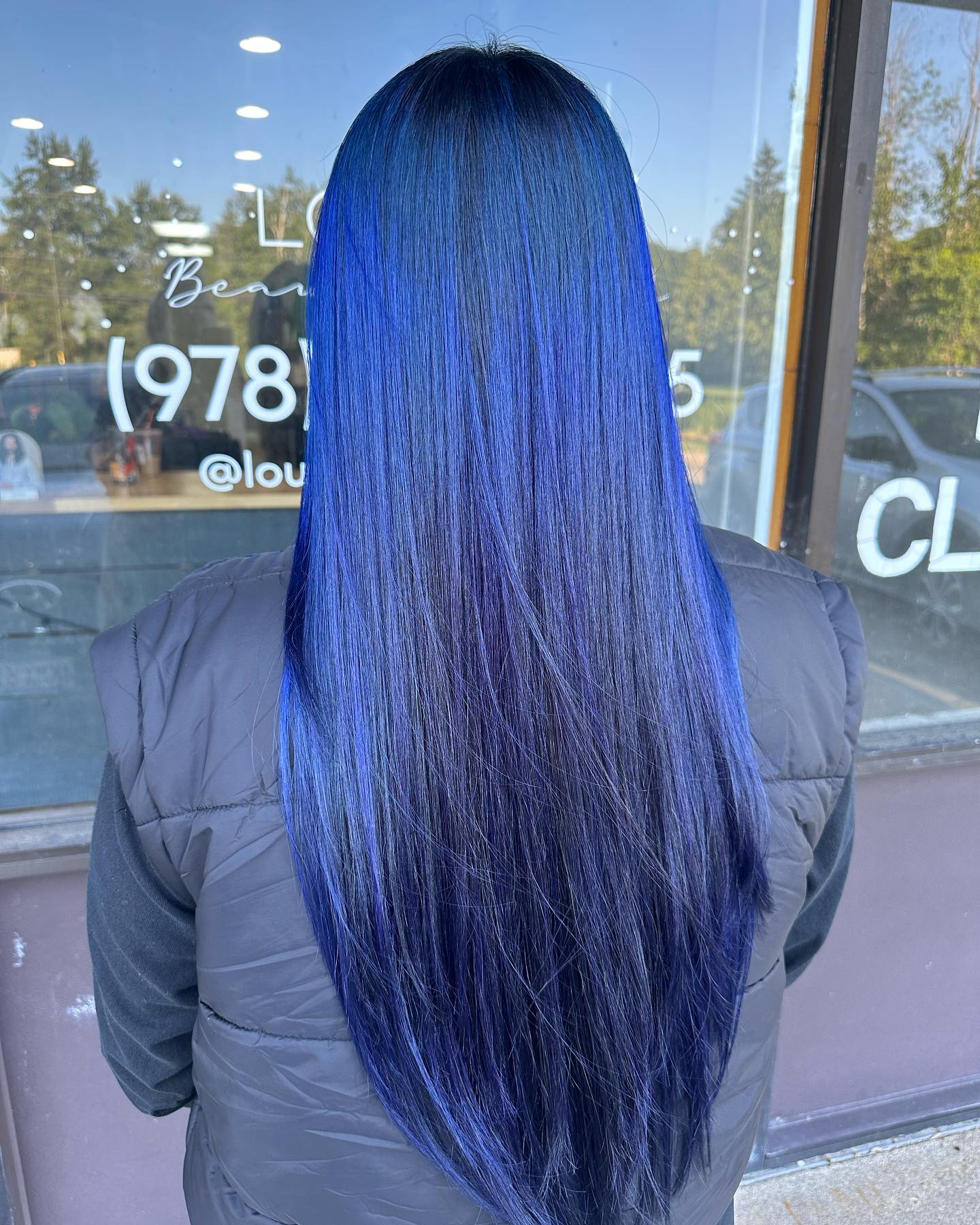 midnight blue hair color inspiration