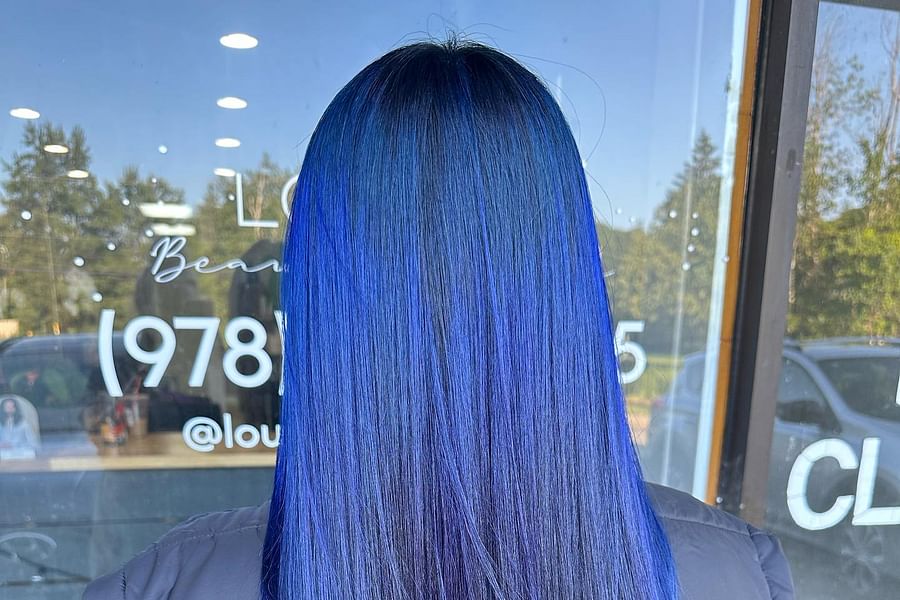 midnight blue hair color inspiration