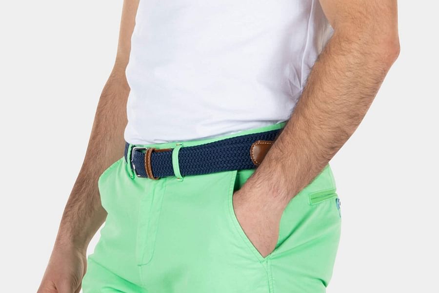 green chino shorts