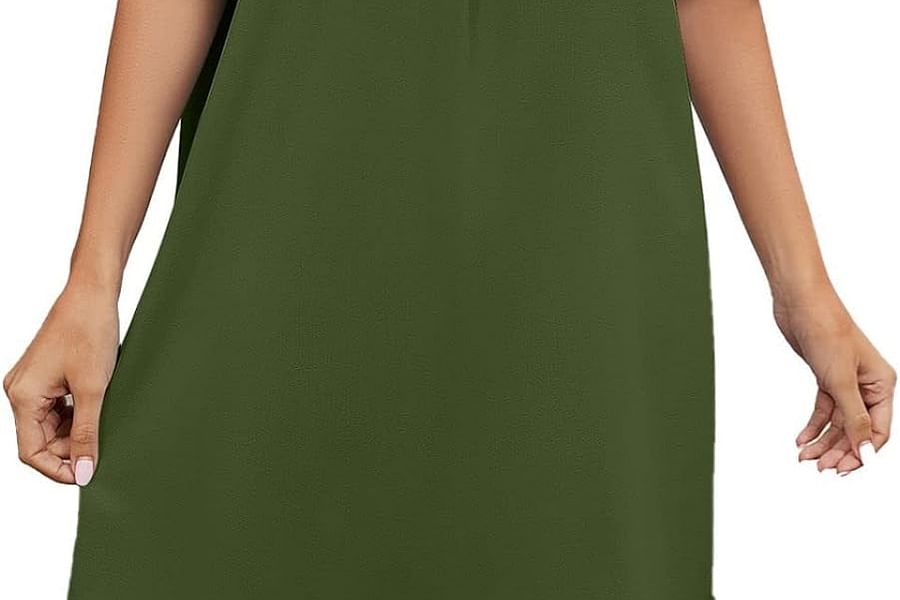 green shift dress
