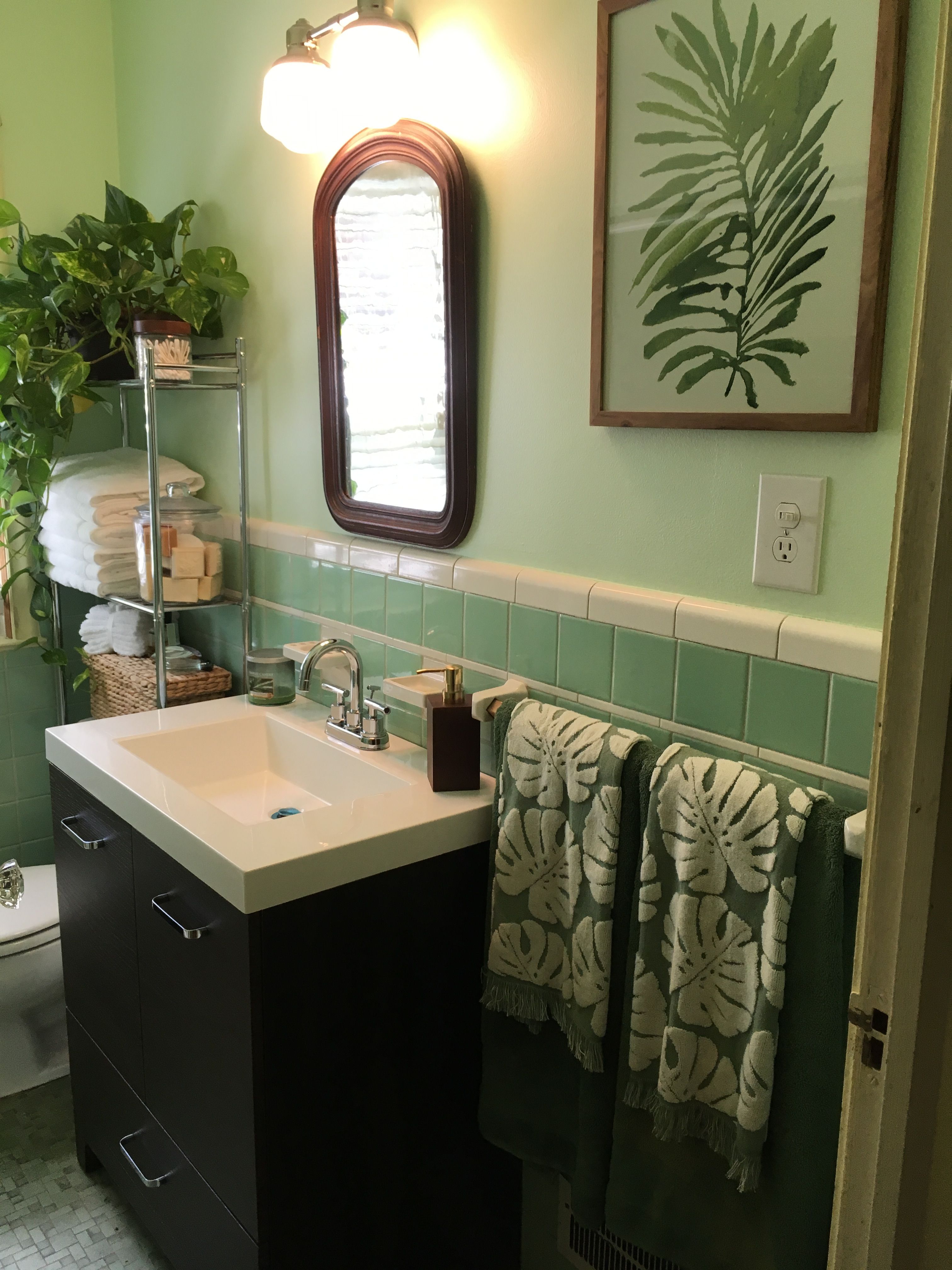 mint green bathroom