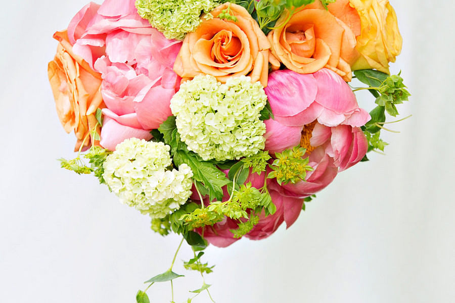 bright sundress and seersucker suit couple