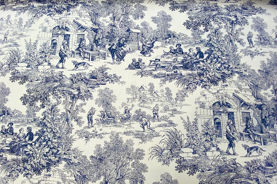 French Toile de Jouy Fabric