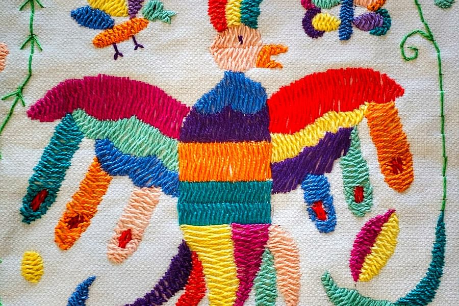 Mexican OtomΓ Embroidery