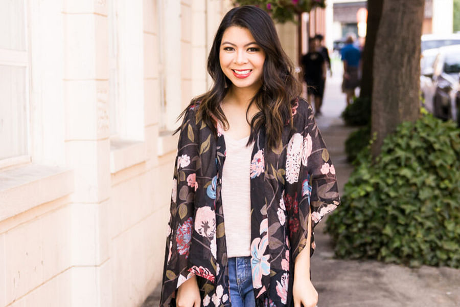 modern kimono cardigan outfit
