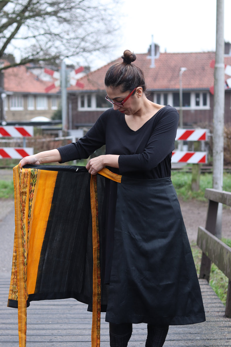 sari wrap skirt outfit