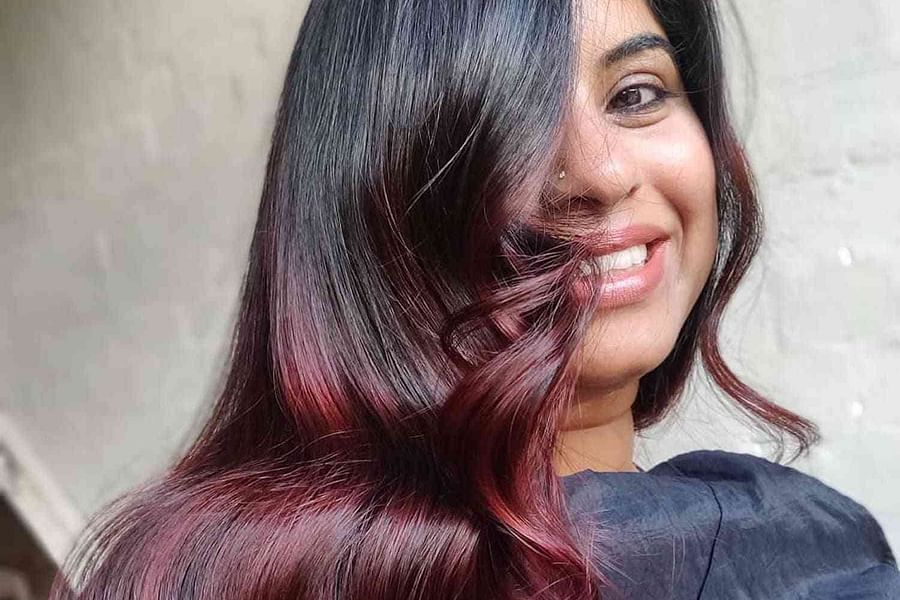 Autumn Mahogany Hair Color