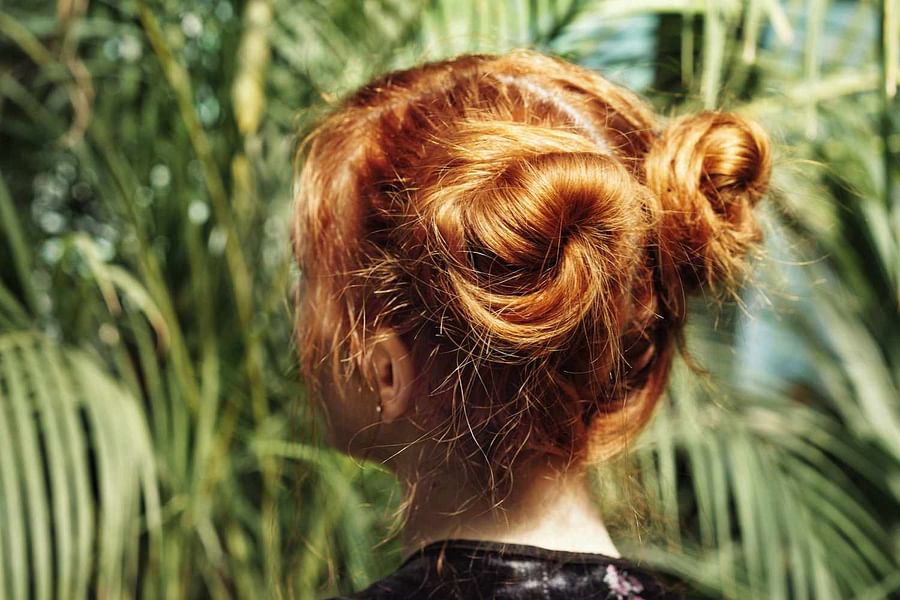 Pumpkin Spice Balayage hair