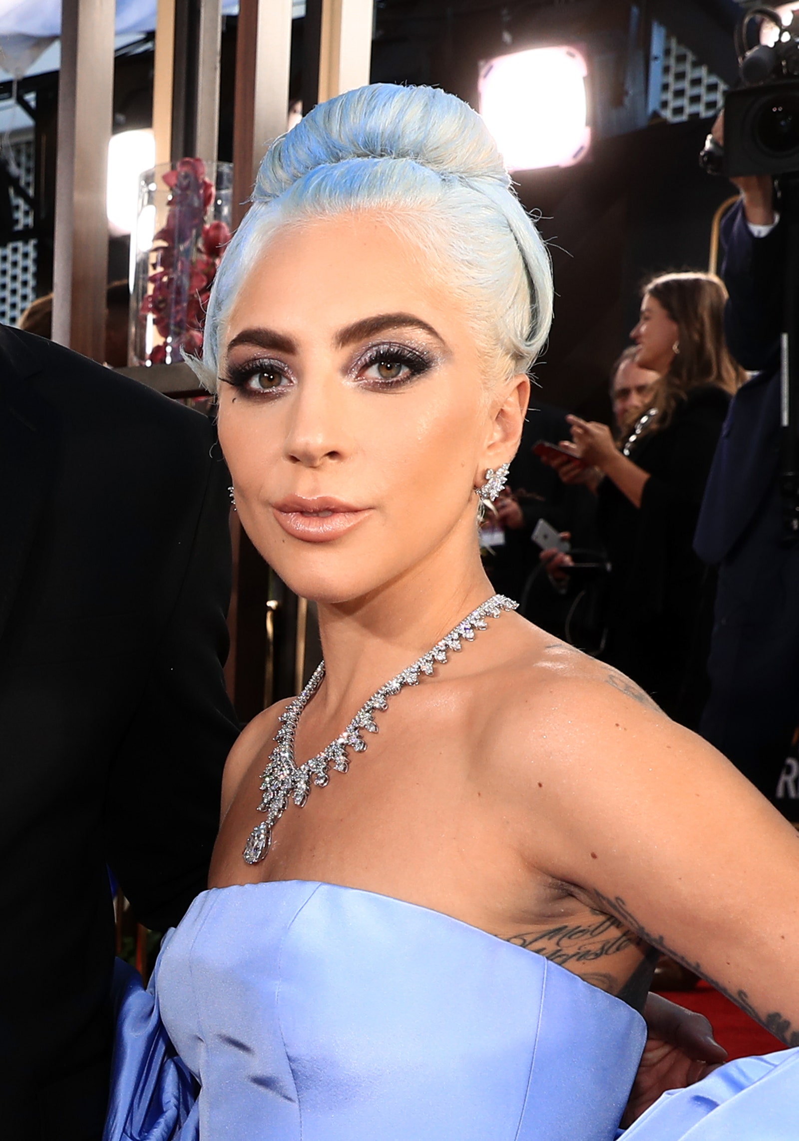 Lady Gaga pastel blue hair
