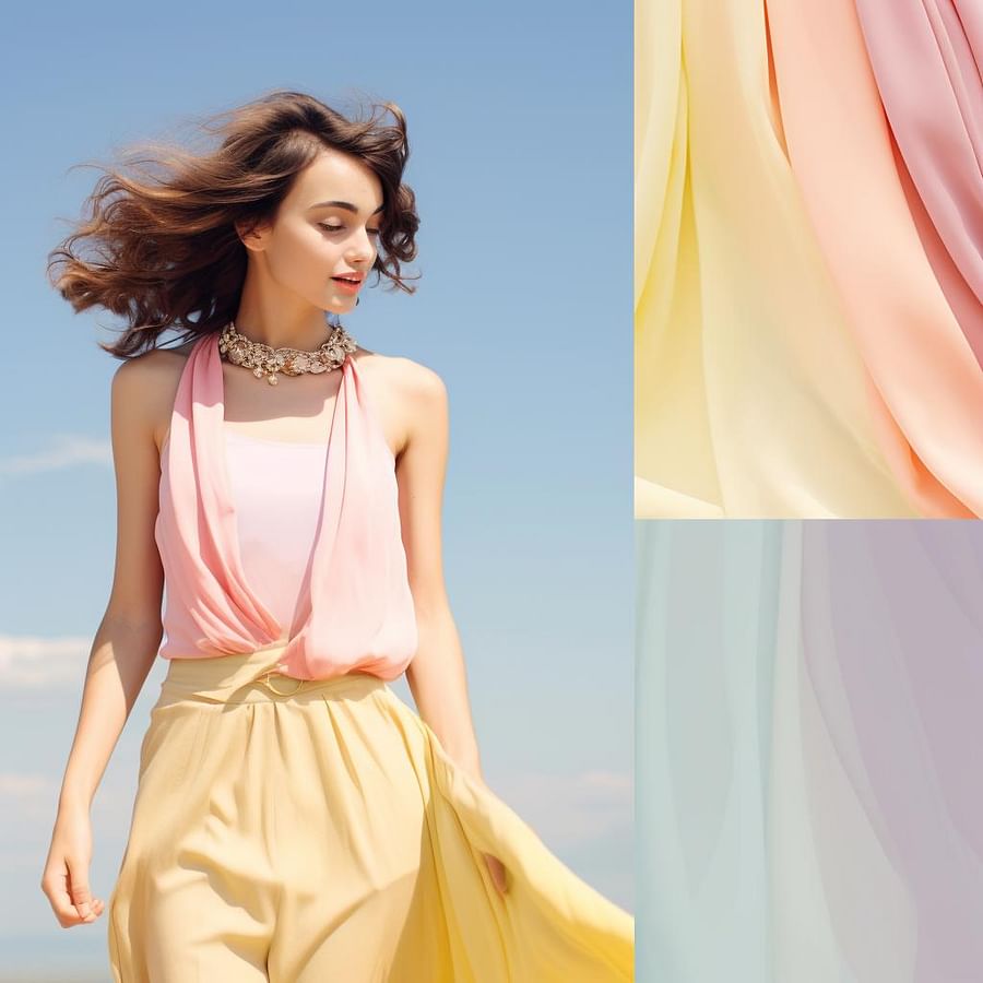 Woman confidently wearing soft summer color palette