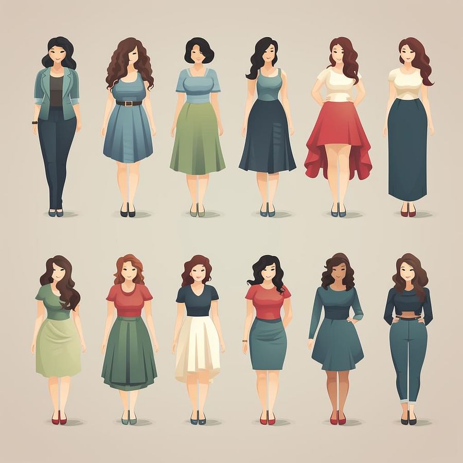 Outfits suitable for different body types